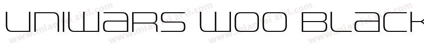 Uniwars W00 Black字体转换